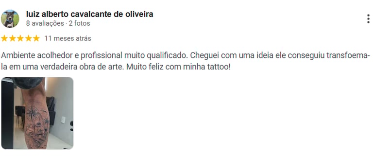 avaliação google tatuagem