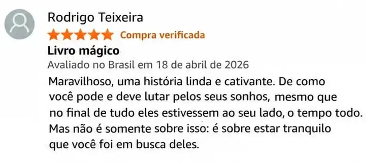 Avaliações - Livro Mate Seus Sonhos - Depoimentos