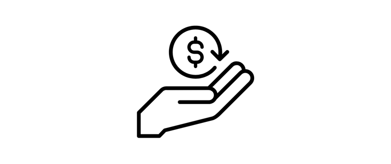 Guaranteed rent payments icon