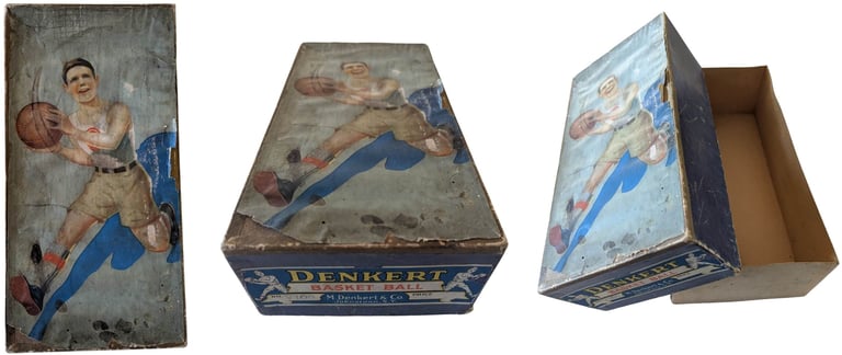 Antique Denkert Basketball from Johnstown New York Early 1900s