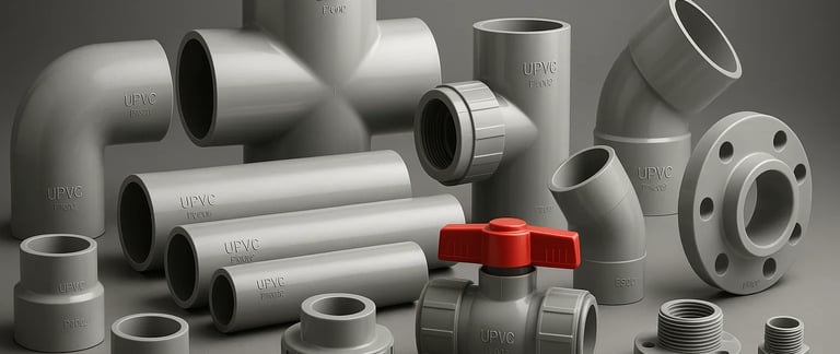 UPVC drainage and sewage pipes used in UAE infrastructure 