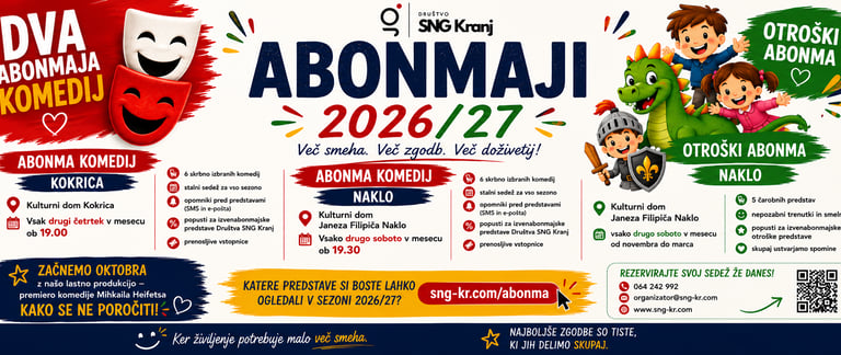 Abonmaji Društvo SNG Kranj