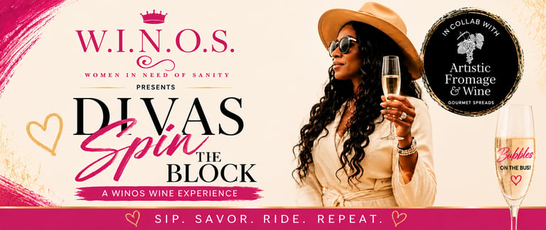 Divas Spin the Block Event Flyer