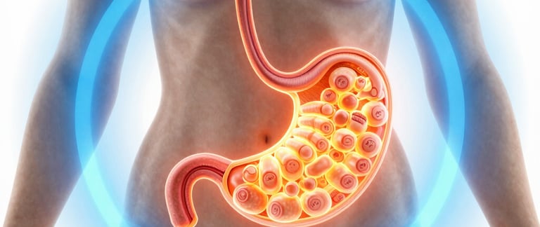 Best way to lose stomach fat and burn fat transformation showing SkinnyRx GLP-1 medical results