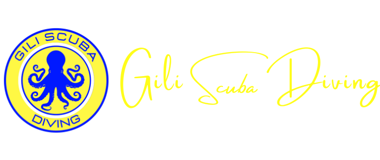 Logo for Gili Scuba Diving, the ideal place to try scuba diving and explore the world's oceans from Gili Trawangan.