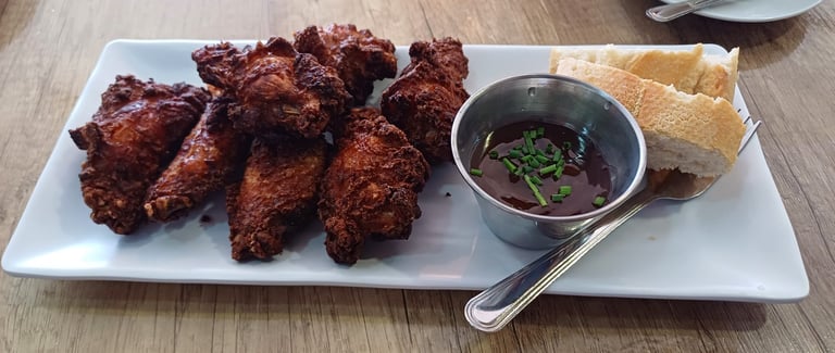 alitas de pollo de bar el origen