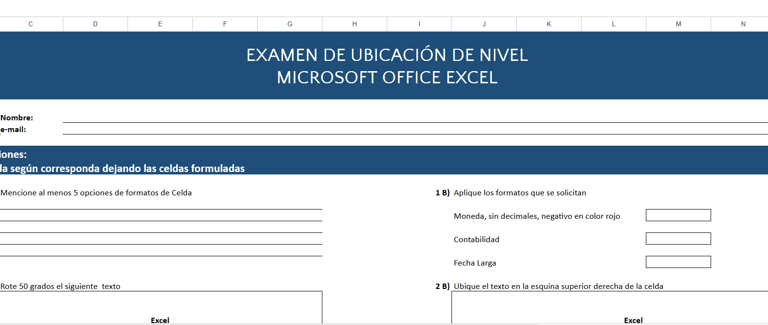Foto prueba de excel, da click para ver el test