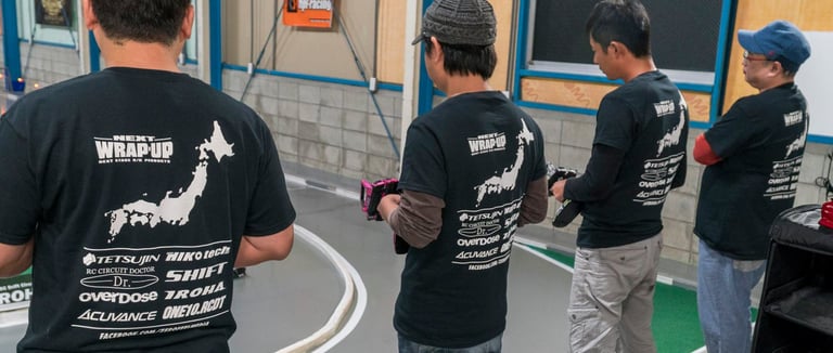 a group of RC Iroha drivers at the RC track