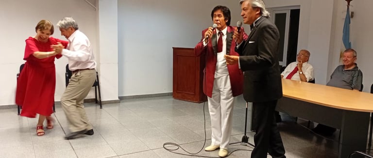 DÍA NACIONAL DEL TANGO. HUGO MORENO, ERNESTO MEDINA, LUIS DURAND, RAMÓN ROMERO, EDUARDO CEBALLOS.