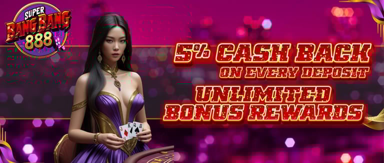5% cashback promo banner