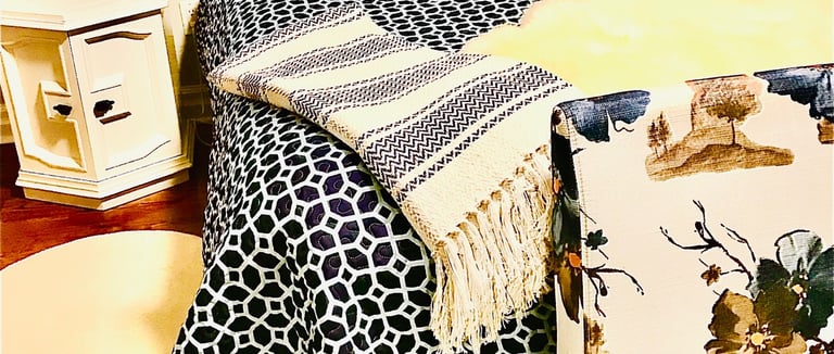 Blue Accents in Bedroom