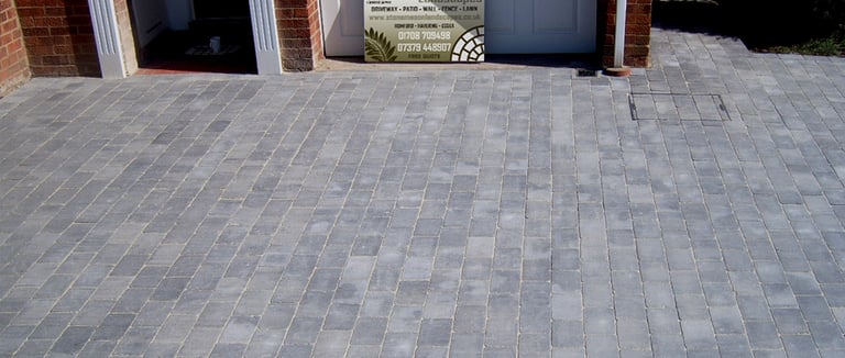 Premium grey block paver driveway - Romford -Chigwell Upminster Hornchurch Brentwood