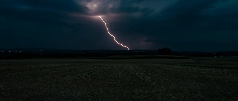 Lightening Bolt in a Storm Photo by Daniel Buchmaier