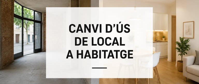 Projecte de canvi d'ús de local a habitatge a Osona i Vallès Oriental