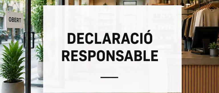 Declaració responsable d'activitat per obrir un local comercial a Osona
