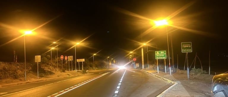 Chile has mandated <1% and <7% blue light in luminaires