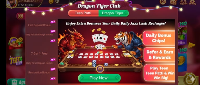 Dragon Tiger Club, Dragon Tiger 888 , Dragon Tiger 