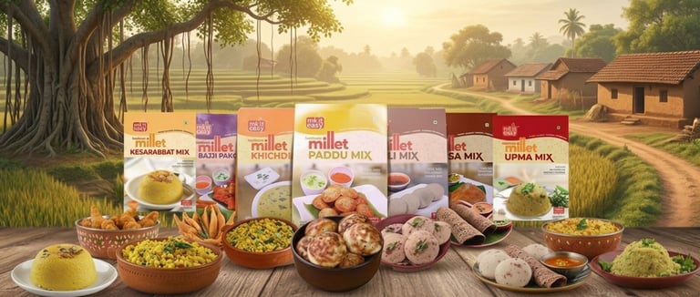 Buy Premium Millets Online | MK IT EASY Instant Mixes | Ready to eat food in Bangalore