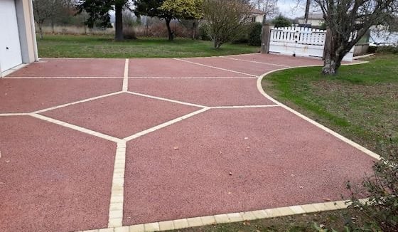 Parking en béton drainant