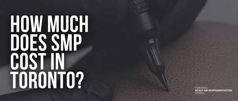 Professional scalp micropigmentation pen needle detail for SMP cost in Toronto info.