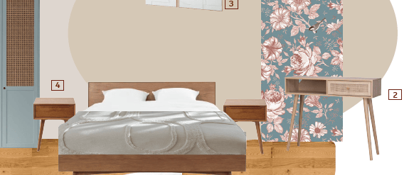 planche déco- moodboard - architecte d'intérieur rubix