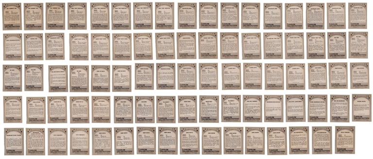 1971 Fleer Harlem Globetrotters Basketball Cards Full Set (Backs)