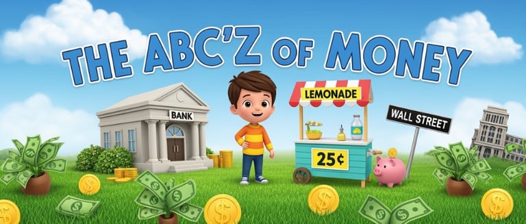 Family learning financial literacy with ABCZ of Money tools and resources