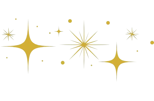 Elément décoratif - étoiles scintillantes- Rubenia Timmerman, auteure.