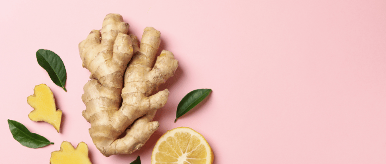 Du gingembre et une rondelle de citron