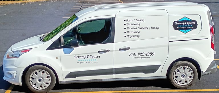 RevampT Spaces Van -Tina Wilmhoff -RevampT Spaces Organizing Services