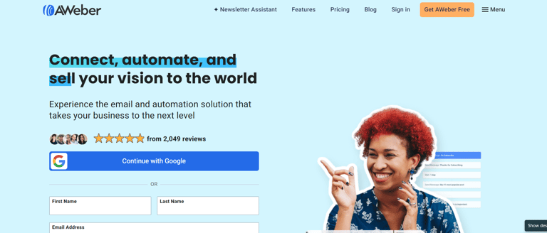 Aweber Best Free Email Marketing Tool Review
