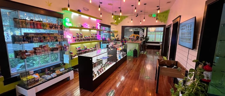 Interior of Orlando Downtown Flower Girl Greenhouse dispensary, a local dispensary near me option in Florida