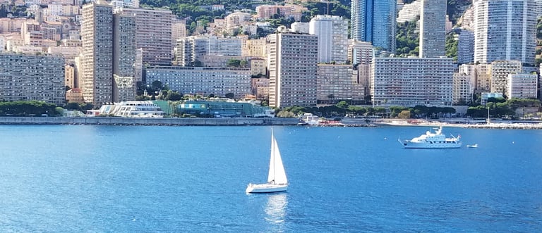 A beautiful day at sea along Monte Carlo, Monaco.  photo by Eric Michael Stitt