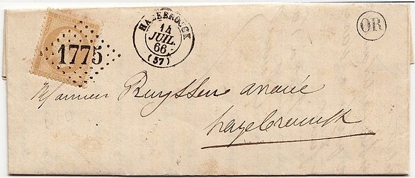 Losange Gros Chiffres 1775 et type 15.