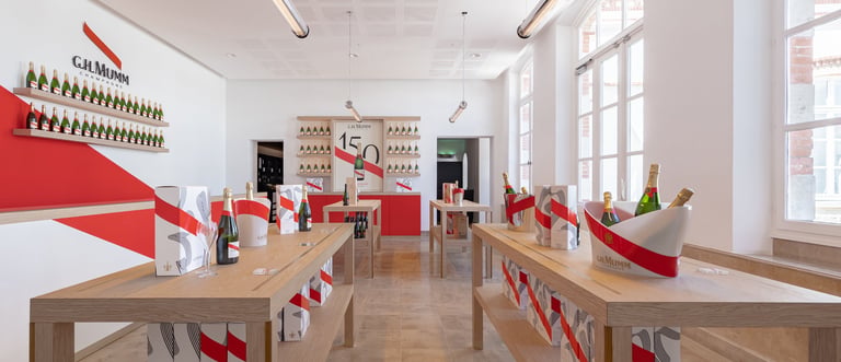 Reportage Photo Boutique Champagne Maison Mumm