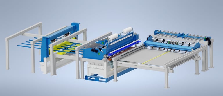 Machine de soudage automatique pour panneaux de clôture