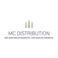 a logo for mc distribution inc