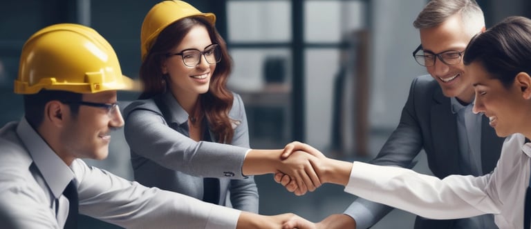 A residential property with contemporary architecture, featuring a spacious yard and large windows.