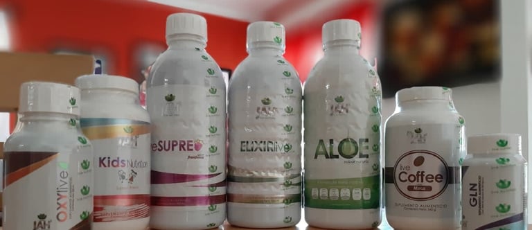 Productos de calidad. Linea Live Nutrition