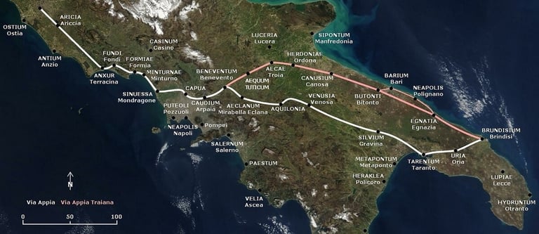 mapa de la nasa de calzada romana