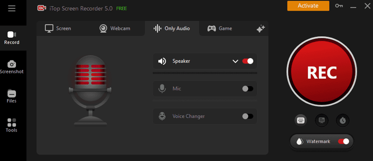 recording audio