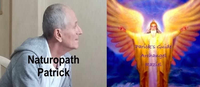 Patrick and his archangel guide Raziel
