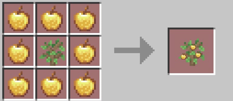 Recipe for making sapling for golden apples