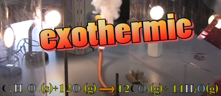 Sugar in jelly baby reacts with oxygen releasing lots of energy CO2 and water! And heat and light!