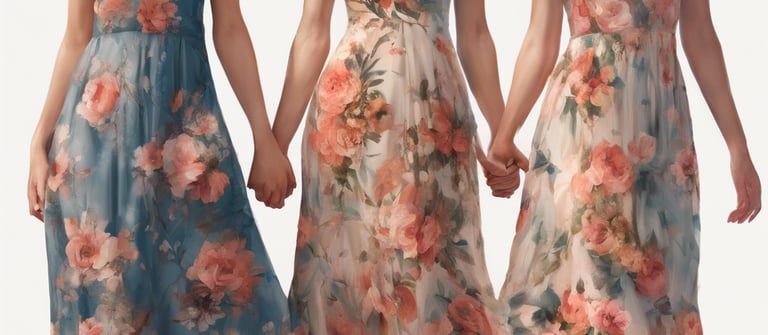 woman in white and pink dress