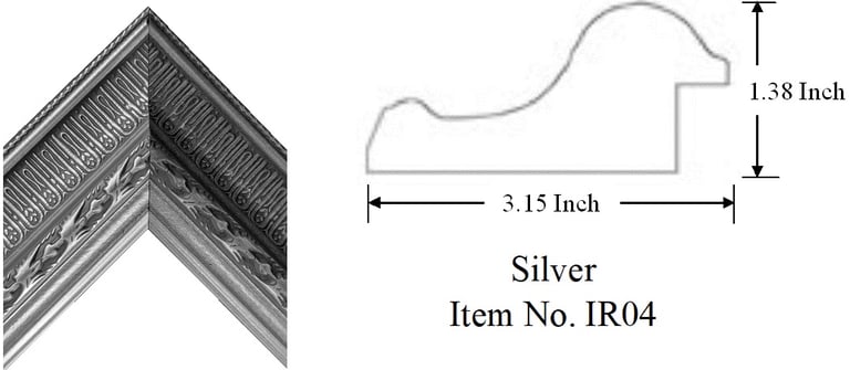 Silver Picture Frame Item No. IR04