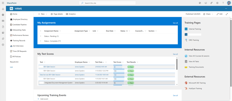 Employee Training with SharePoint, Forms, & Power Automate