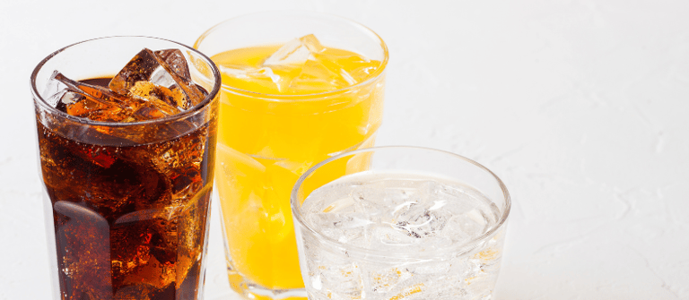 3 verres de soda