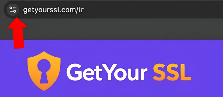 a sign that says getyourssl website is secured