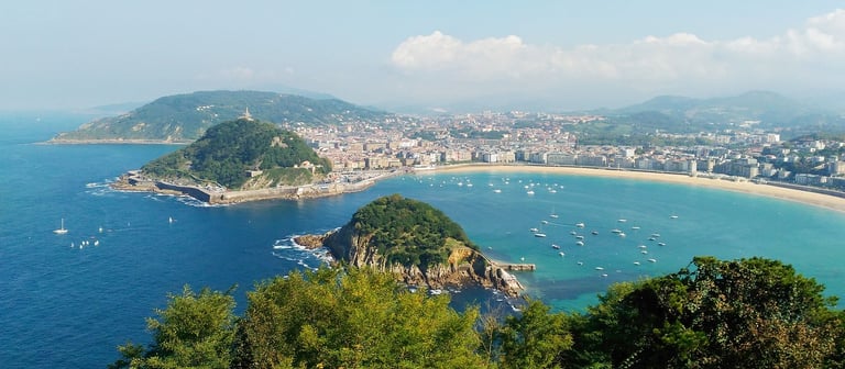 La Concha de San Sebastien, plus belle plage d'Espagne